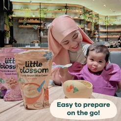 Little Blossom Organic Brown Rice Cereal | Apple & Spinach