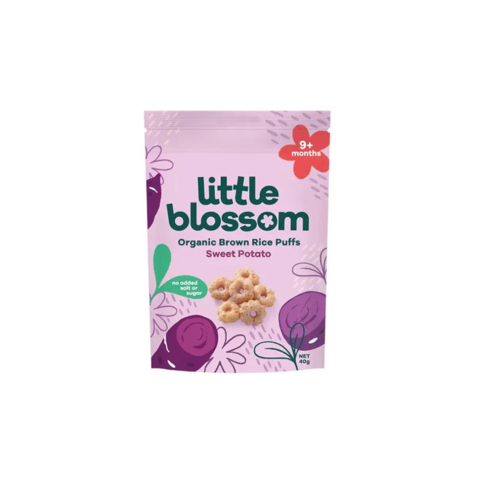 Little Blossom Organic Brown Rice Puffs | Sweet Potato