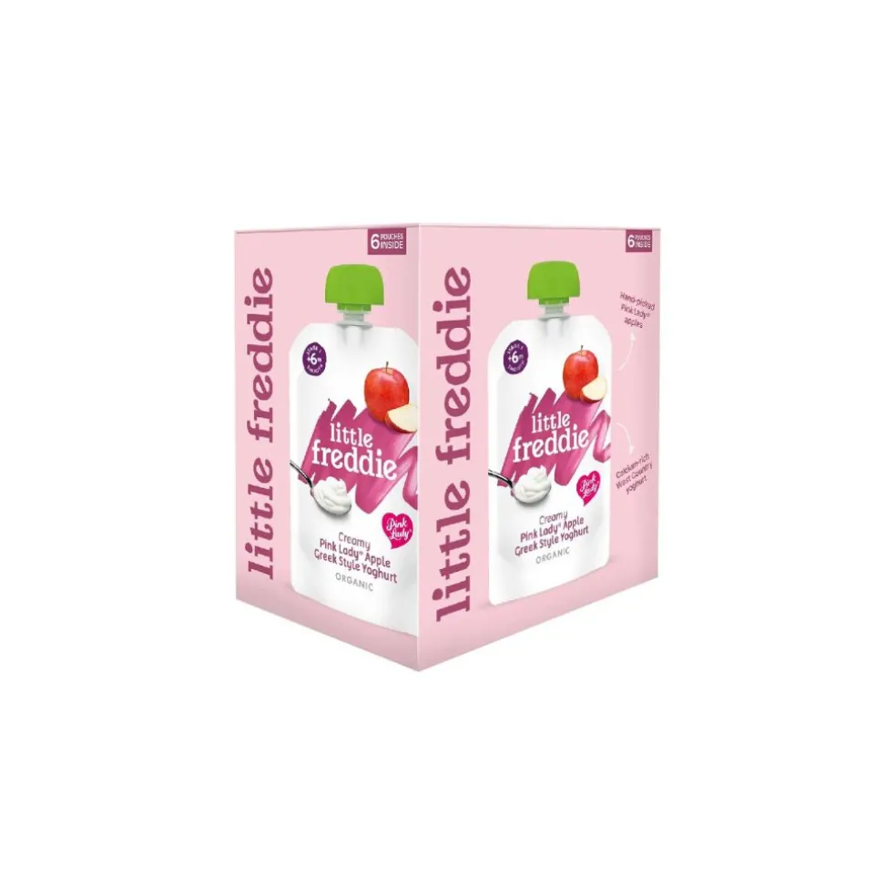 Little Freddie Pink Lady Apple Greek Style Yoghurt (Pack of 6)