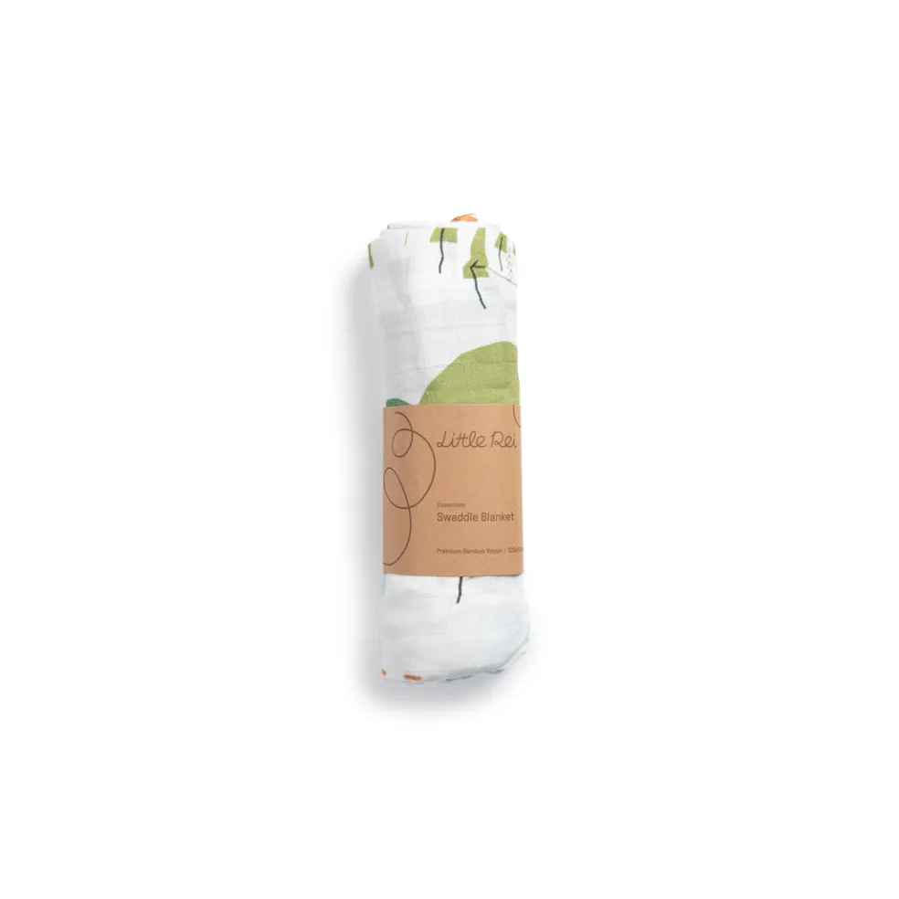 Little Rei Bamboo Swaddle Blanket Single (Printed)