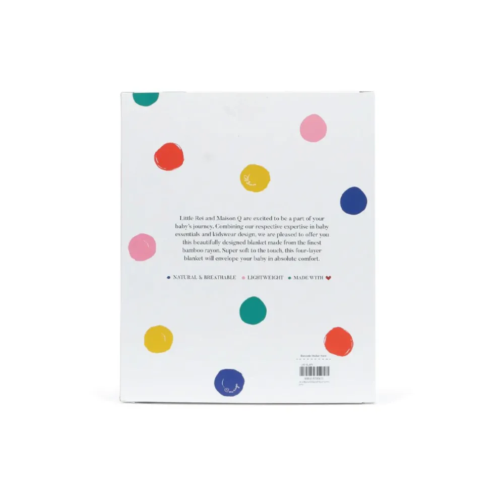Little Rei x Maison Q Blue Funfair Rides 4-layer Blanket