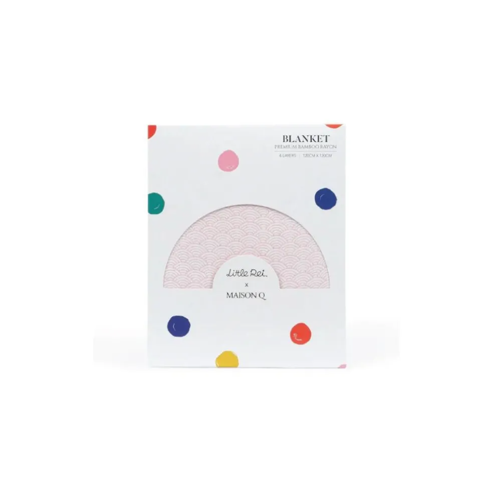 Little Rei x Maison Q Pink Funfair Rides 4-layer Blanket