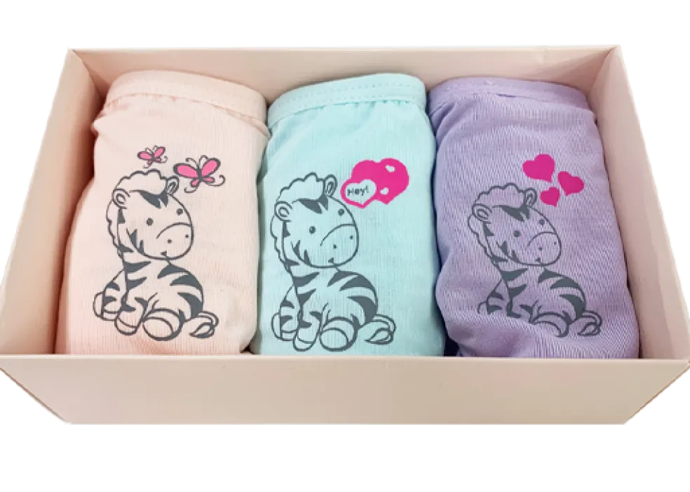Little Zebra Girls Panties (Soft Bamboo)
