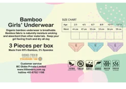 Little Zebra Girls Panties (Soft Bamboo)