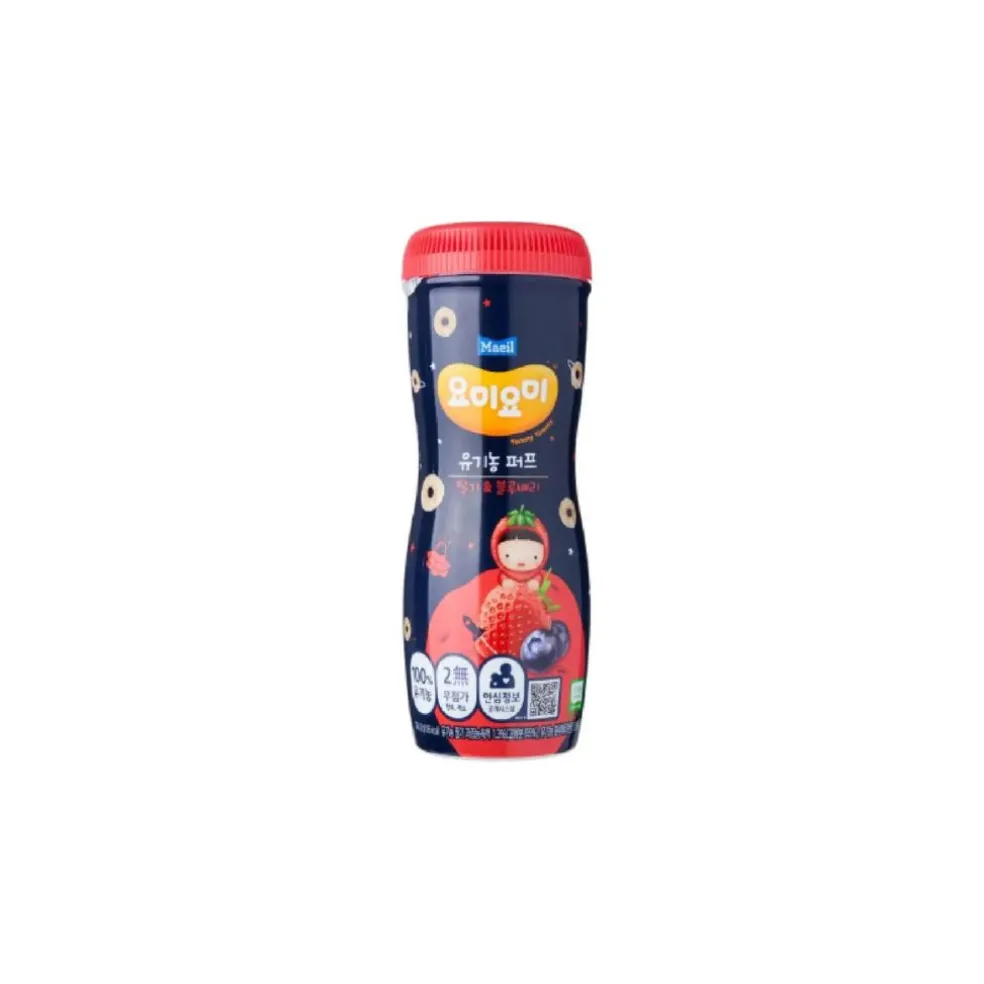 Maeil Yummy Organic Puff - Strawberry & Blueberry