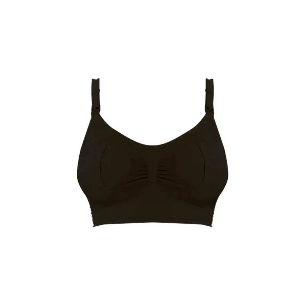 Mama's Choice Seamless Hands Free Pumping Bra (Black)