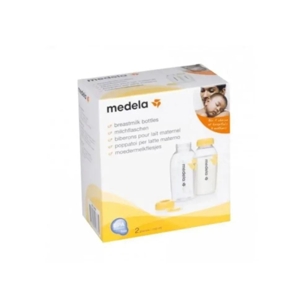 Medela 250ml Breast Bottle - 2 pack