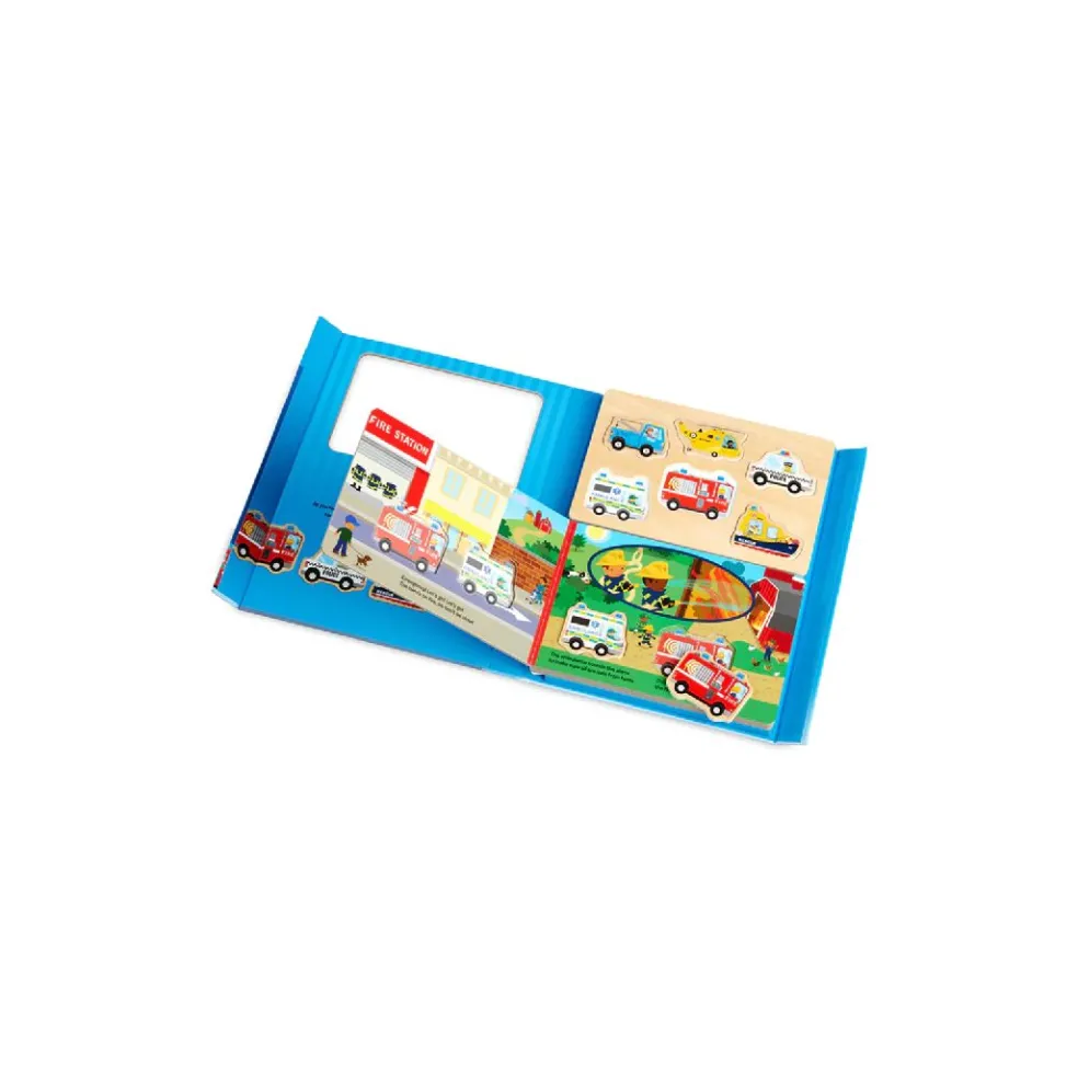Melissa & Doug Book & Puzzle Play Set: To the Rescue