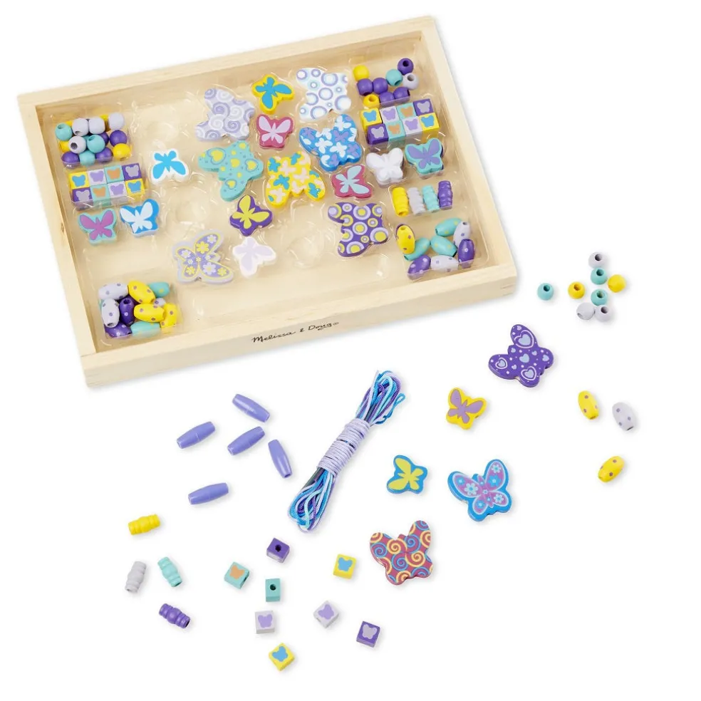 Melissa & Doug Created by Me! Butterfly Beads Wooden Bead Kit 4 years+