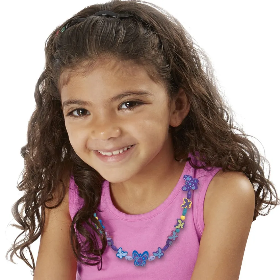 Melissa & Doug Created by Me! Butterfly Beads Wooden Bead Kit 4 years+