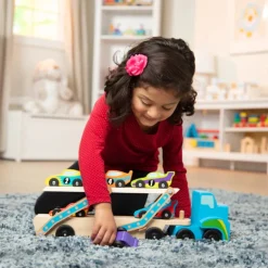 Melissa & Doug Mega Race-Car Carrier