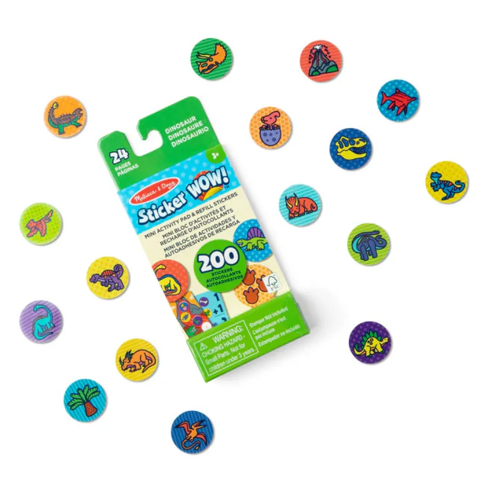 Melissa & Doug Sticker WOW! Mini Activity Pad & Sticker Stamper