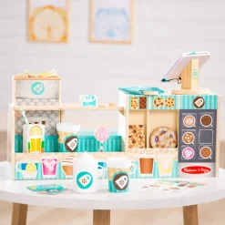 Melissa & Doug Wooden Cafe Barista Coffee Shop
