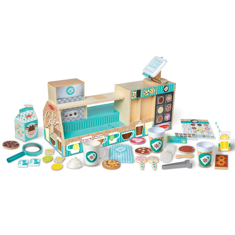 Melissa & Doug Wooden Cafe Barista Coffee Shop