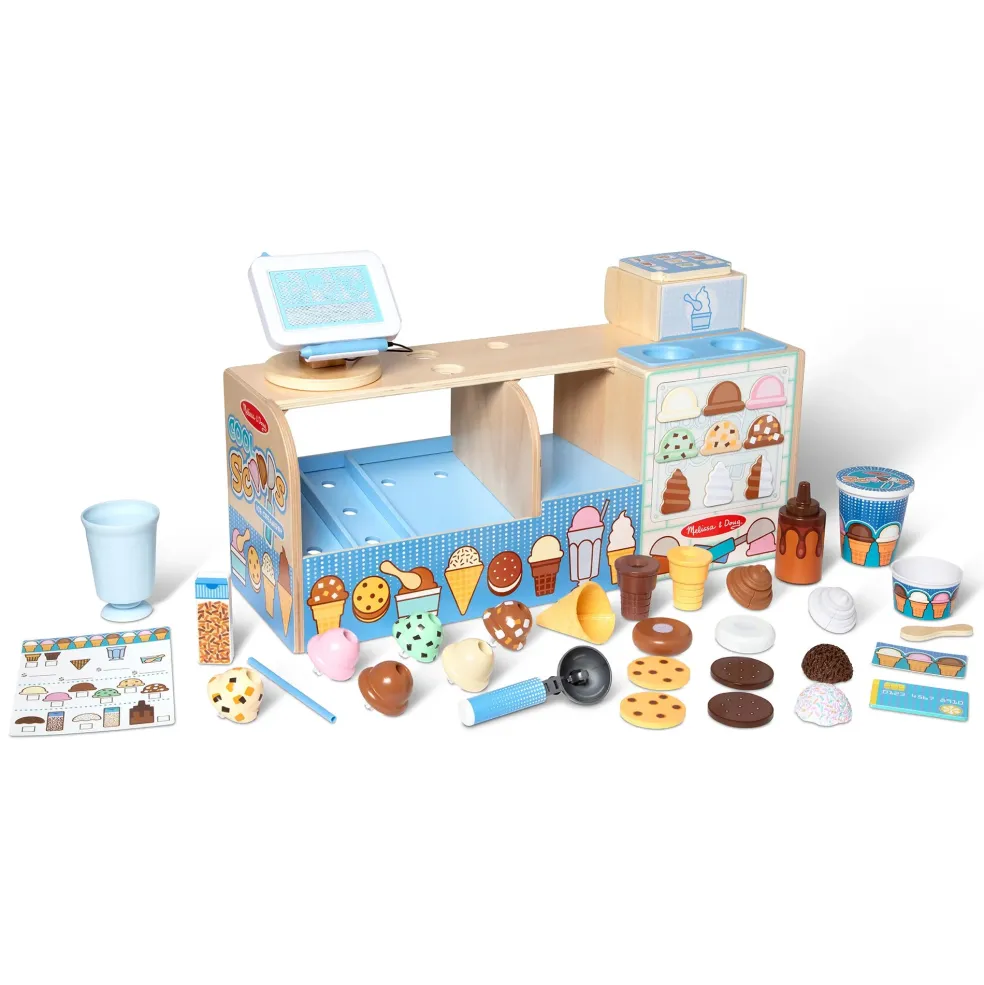 Melissa & Doug Wooden Cool Scoops Ice Creamery