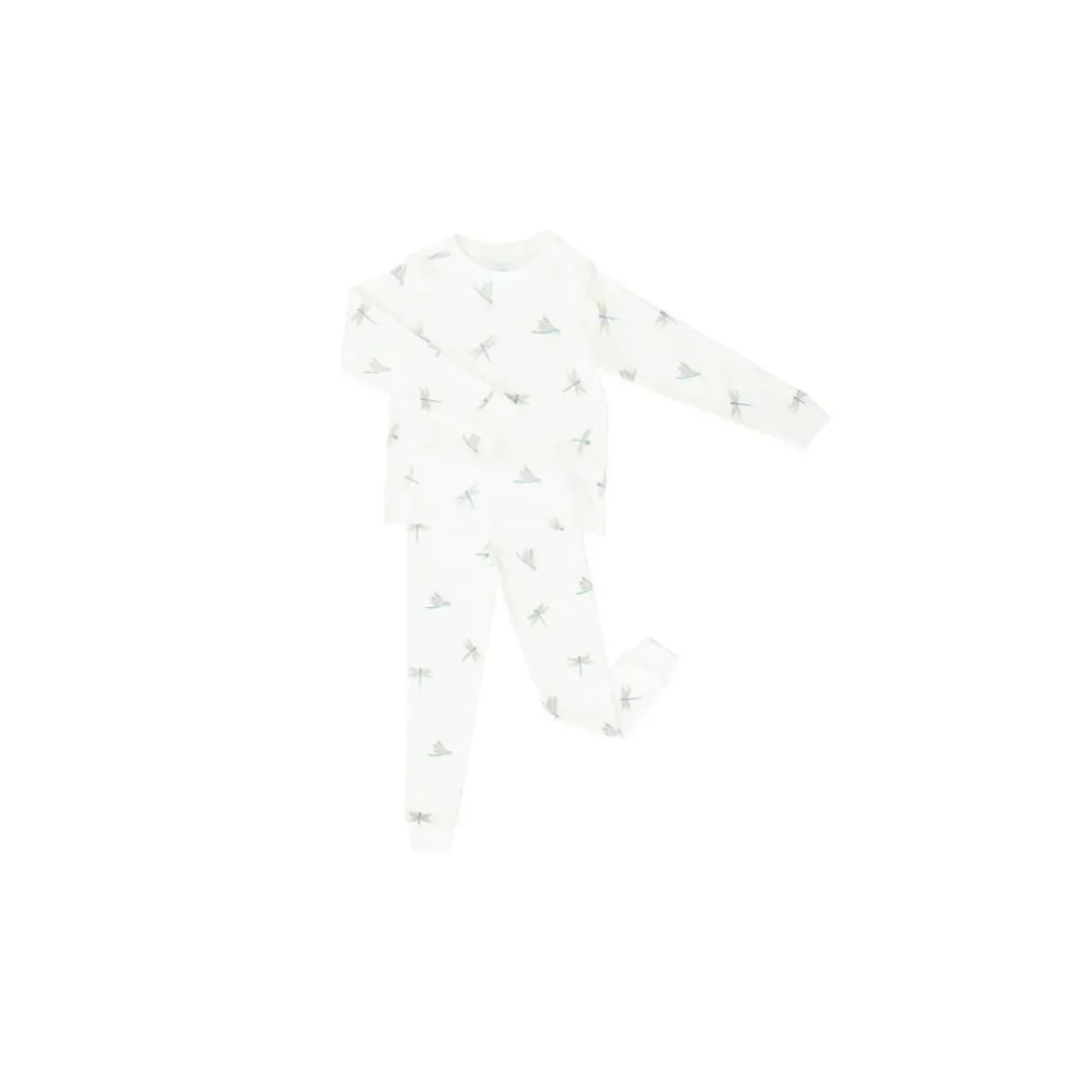 Motherswork x Le Petit Society Long Sleeve Organic Pyjamas Set in Dragonfly Print