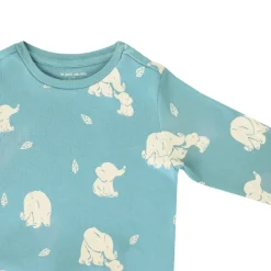 Motherswork x Le Petit Society Long Sleeve Organic Pyjamas Set in Elephant Print