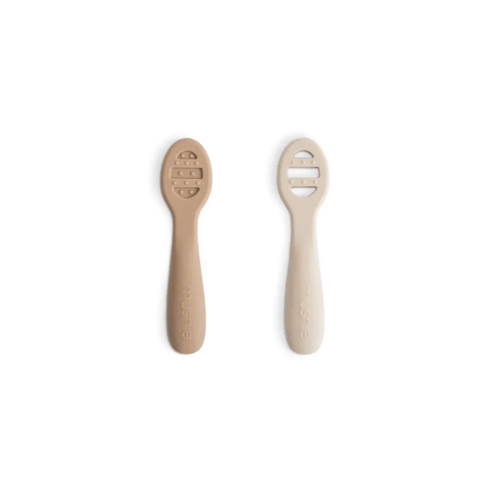 Mushie First Feeding Baby Spoons 2-Pack