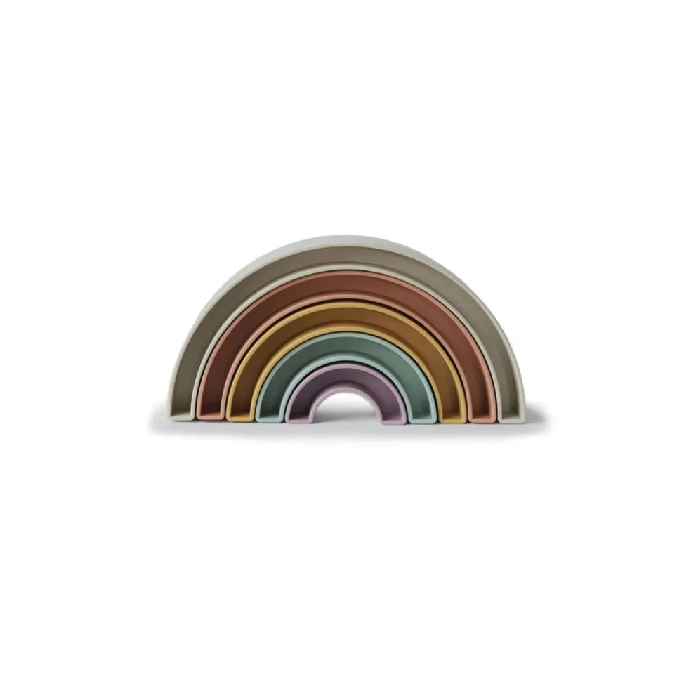 Mushie Rainbow Stacker Toy
