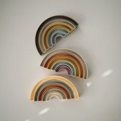 Mushie Rainbow Stacker Toy