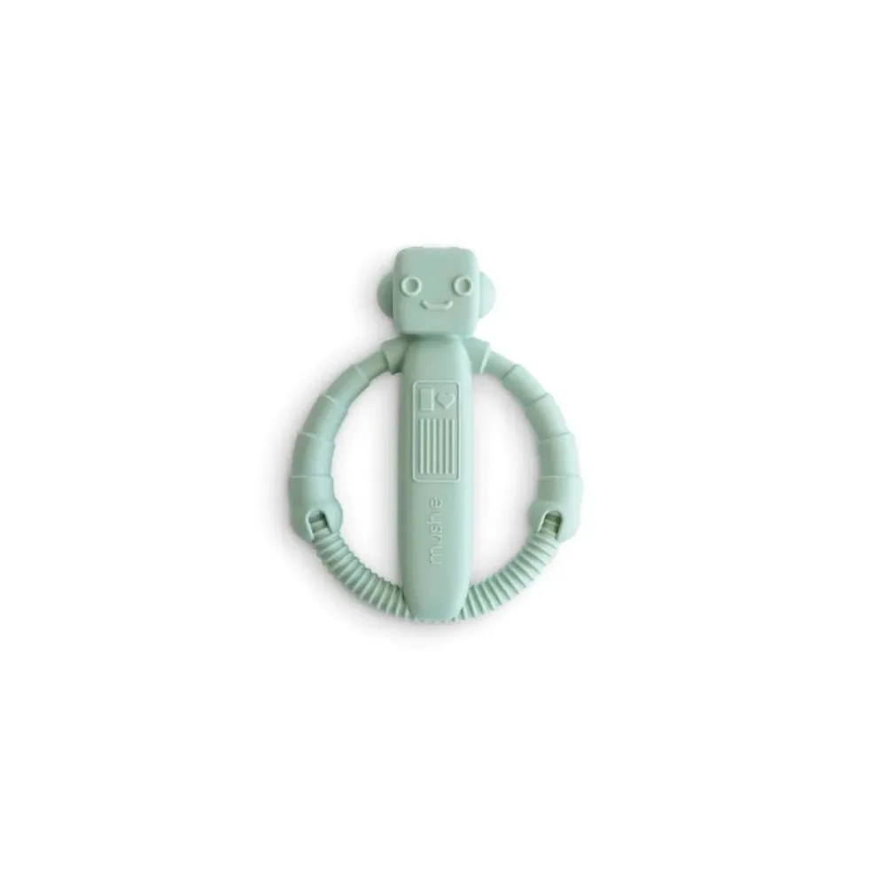 Mushie Robot Rattle Teether