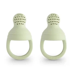 Mushie Silicone Fresh Food Feeder 2-Pack (Choice of 6 Colours)