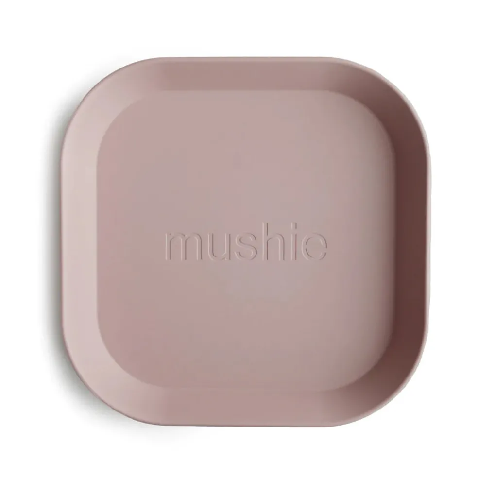 Mushie Square Dinnerware Plate, Set of 2