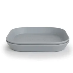 Mushie Square Dinnerware Plate, Set of 2