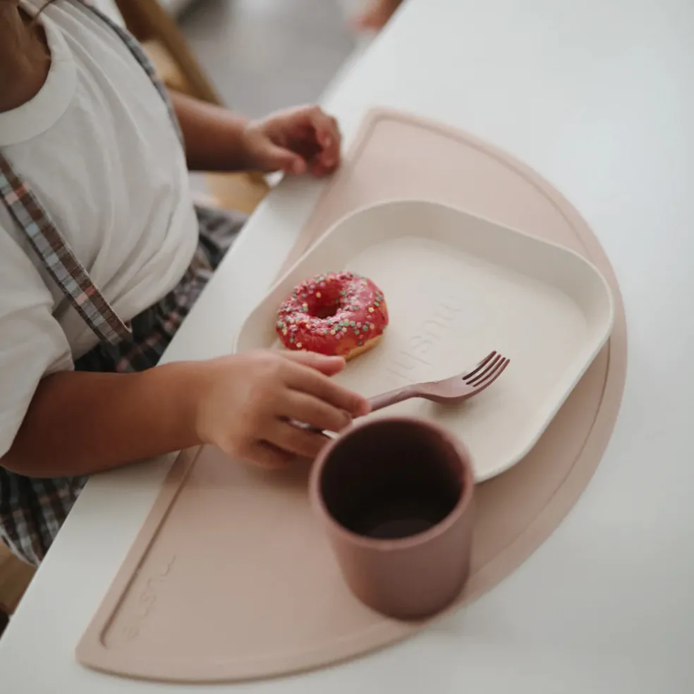 Mushie Square Dinnerware Plate, Set of 2
