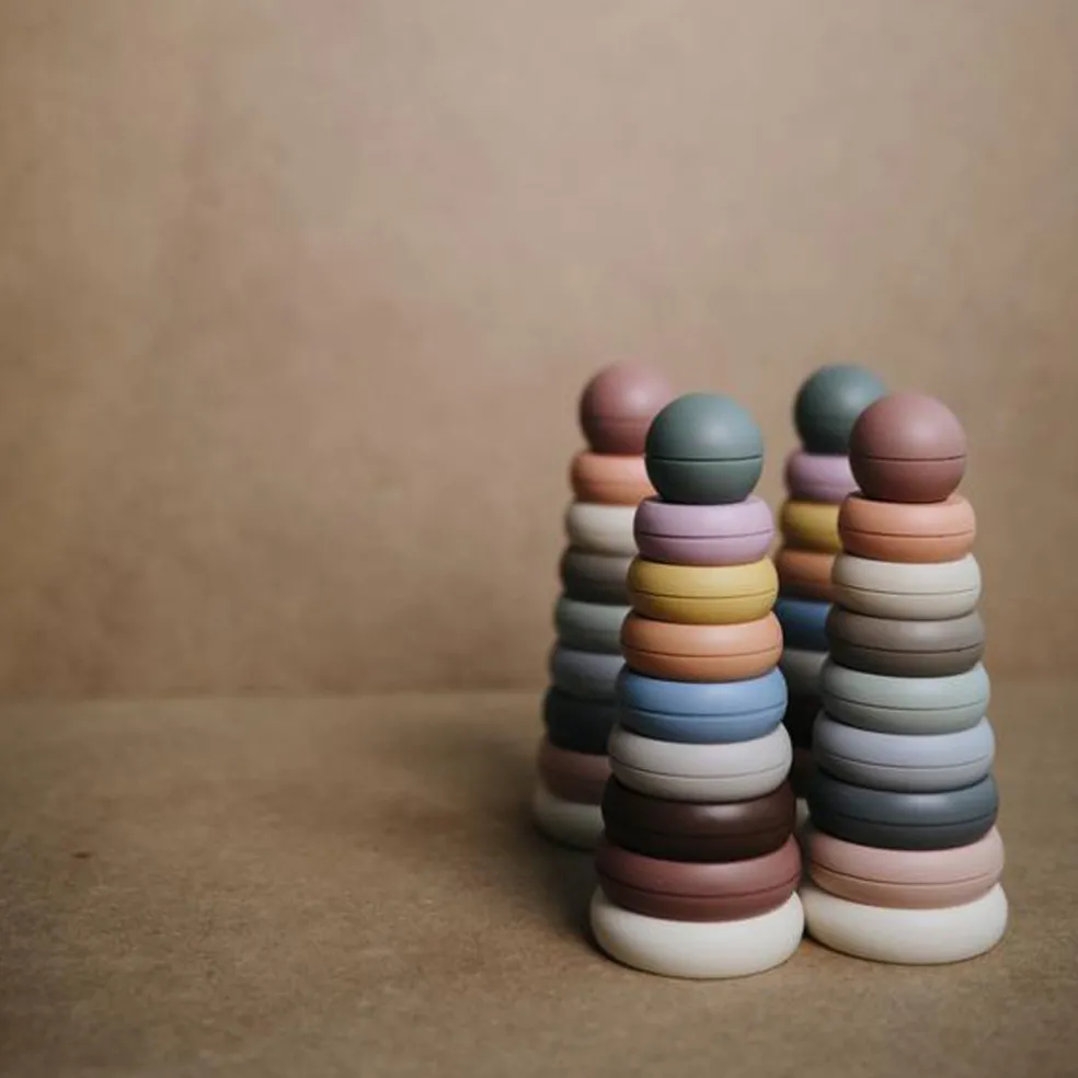 Mushie Stacking Rings Toy