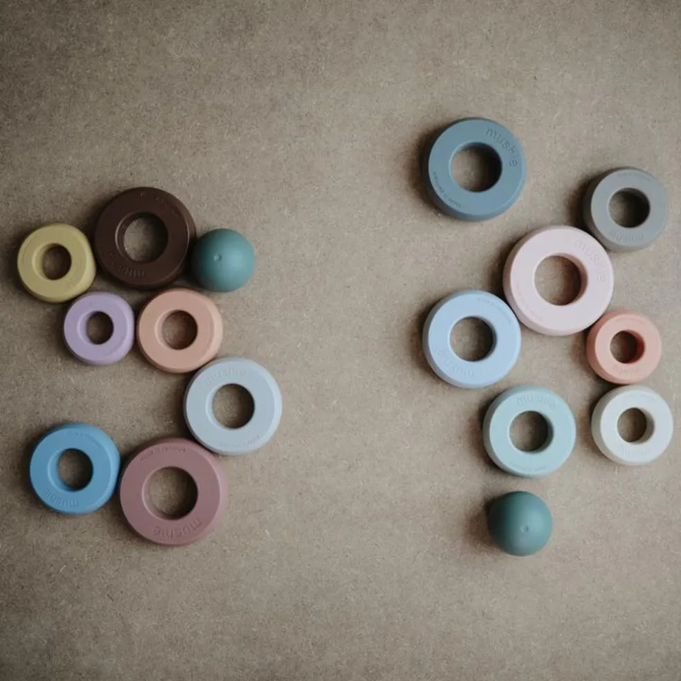 Mushie Stacking Rings Toy