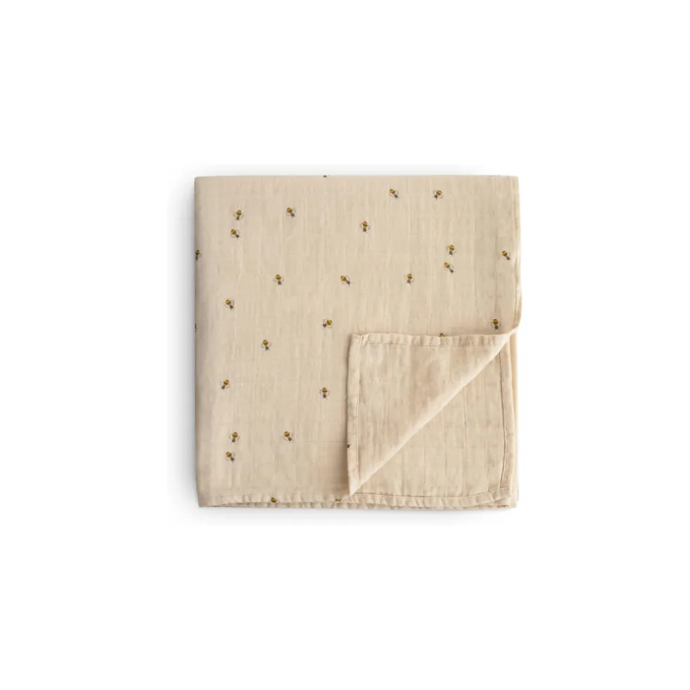 Mushie Swaddle Blanket Organic Cotton