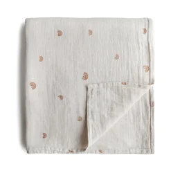 Mushie Swaddle Blanket Organic Cotton