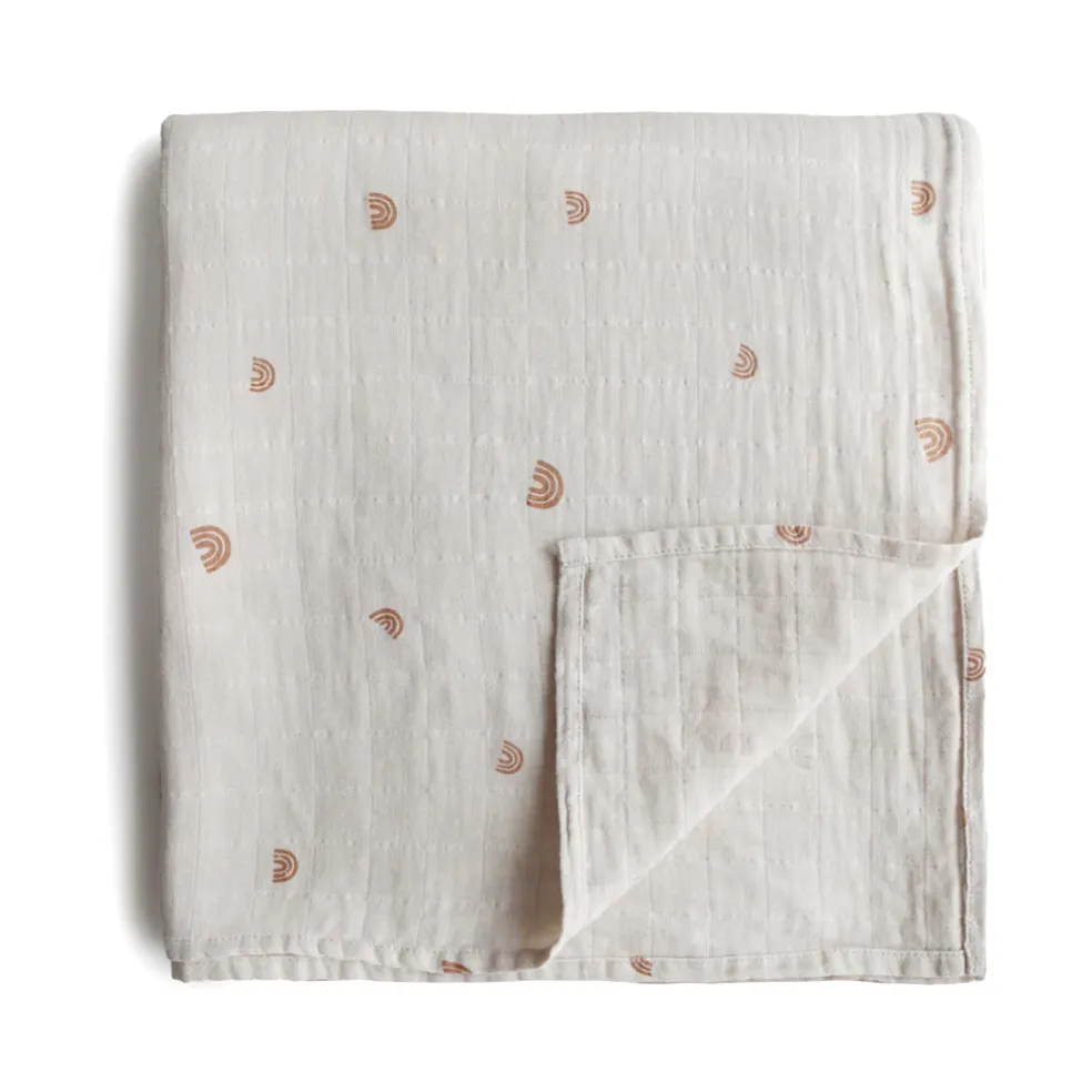 Mushie Swaddle Blanket Organic Cotton