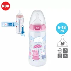 NUK Peppa Pig Anti-Colic PP Bottle with Temperature Control 300ml