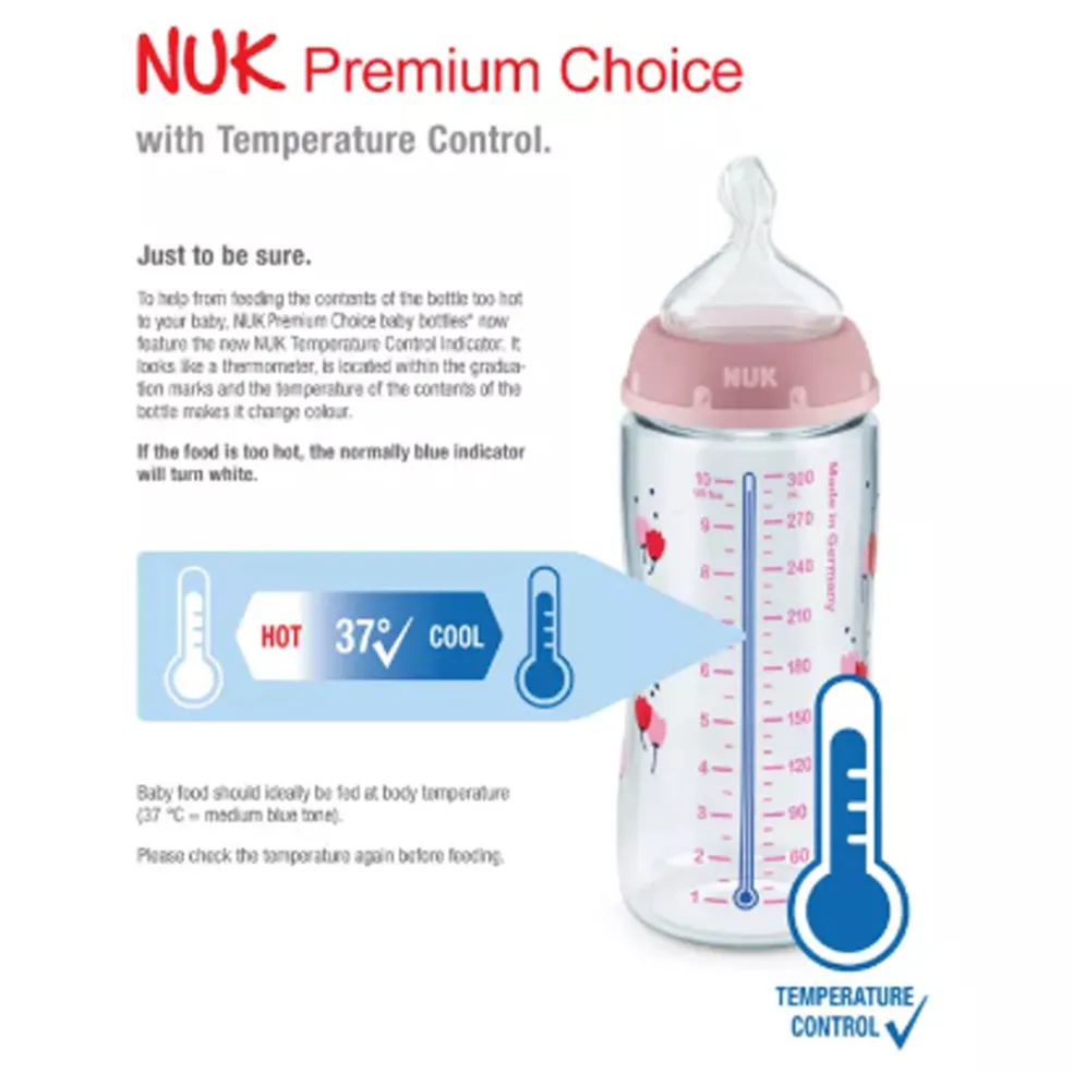 NUK Peppa Pig Anti-Colic PP Bottle with Temperature Control 300ml