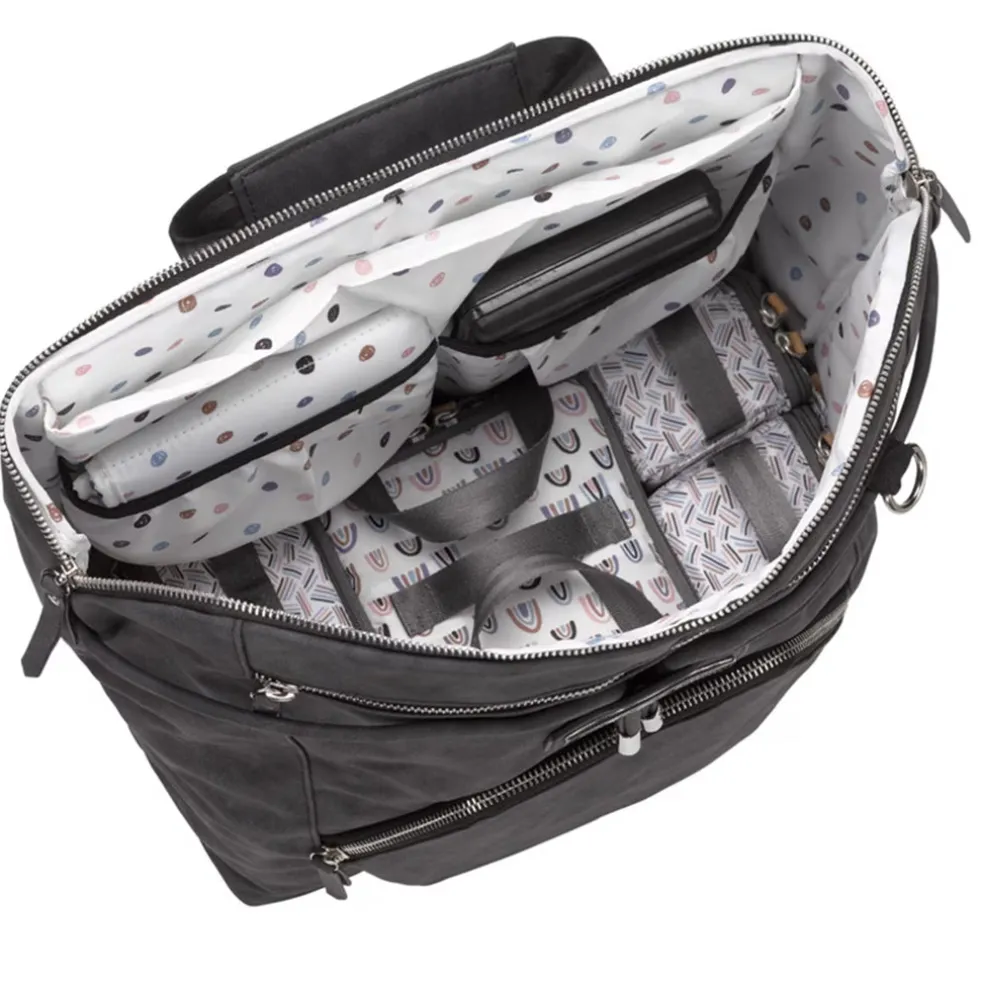 Petunia Pickle Bottom Cinch Convertible Backpack Bag Midnight