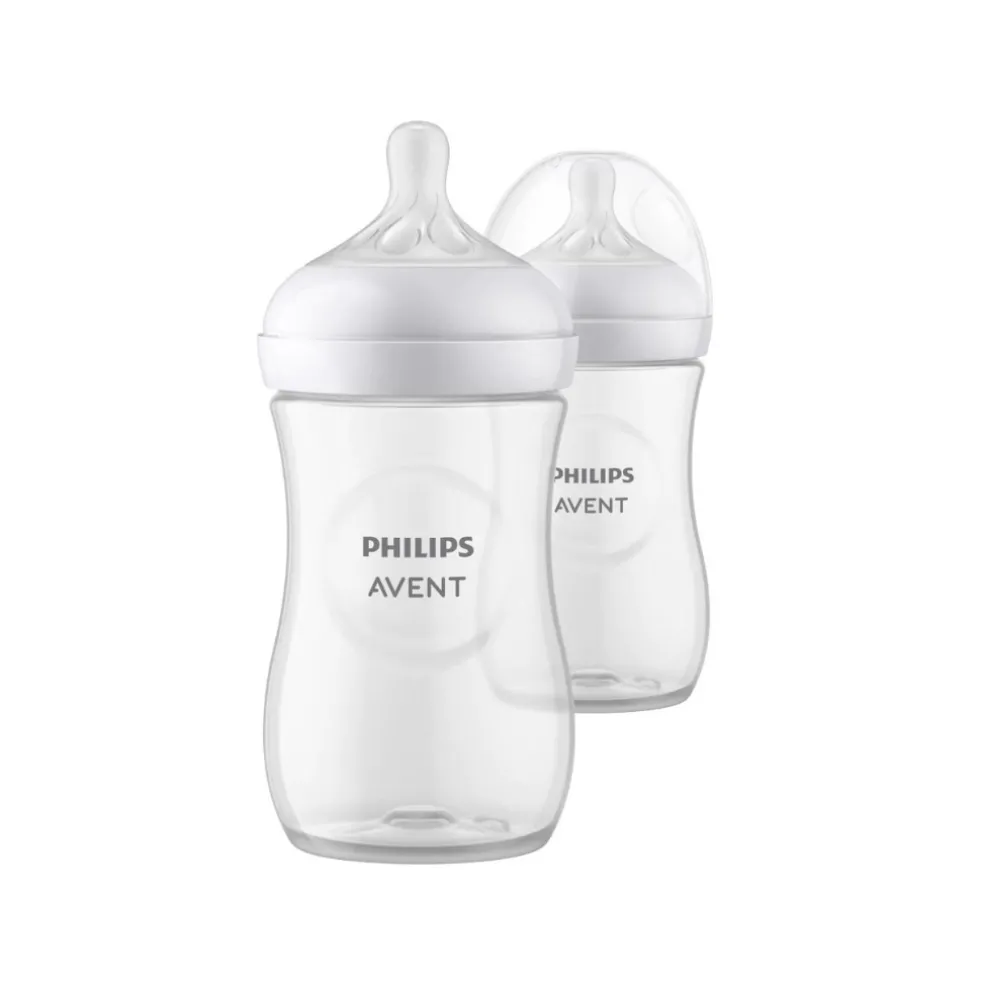 Philips Avent Natural Response Baby Bottle Twin - 3 Sizes