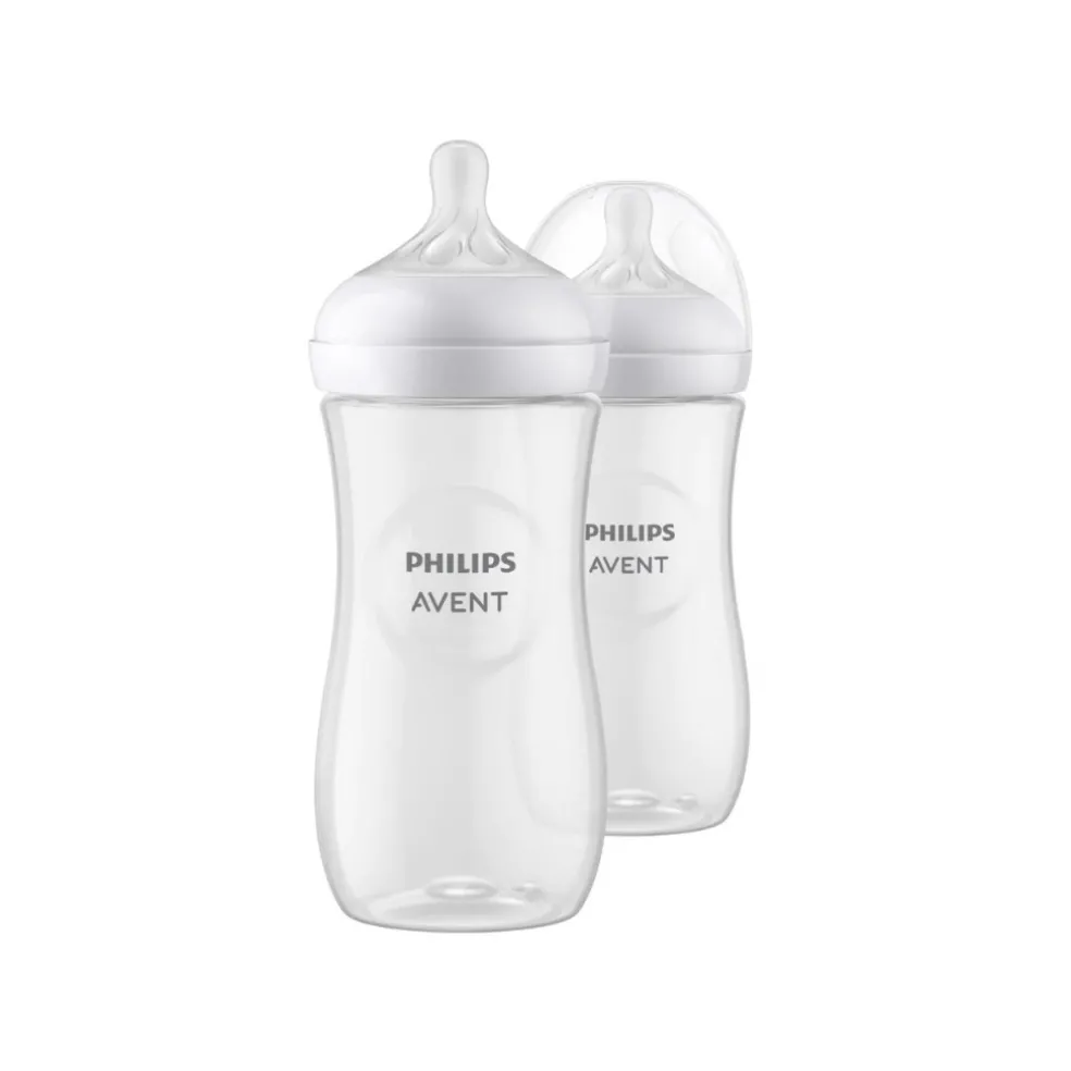 Philips Avent Natural Response Baby Bottle Twin - 3 Sizes