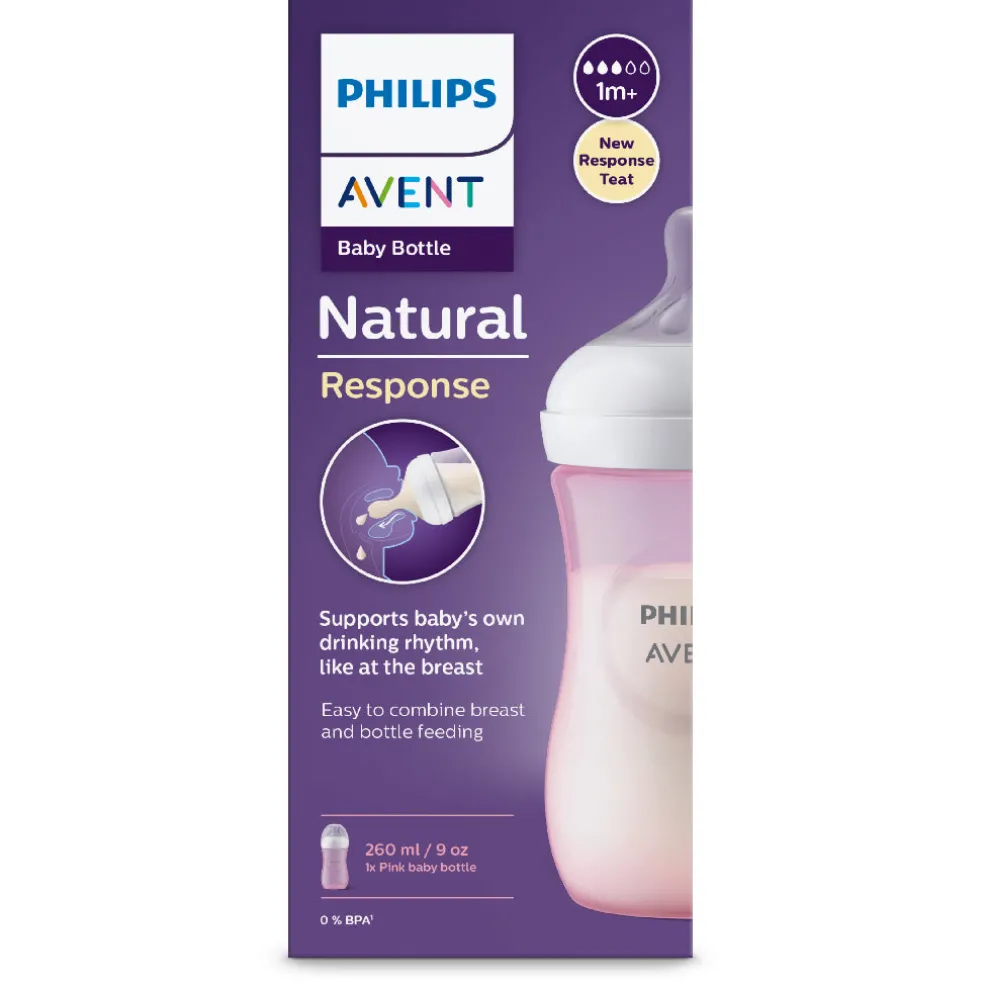 Philips Avent Natural Response Baby Bottle Single 260ml