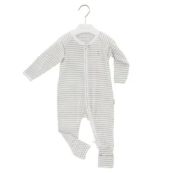 Raph&Remy Long Sleeve Premium Bamboo Zippie - Signature Stripe