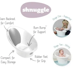 Shnuggle Bath with Plug Eucalyptus
