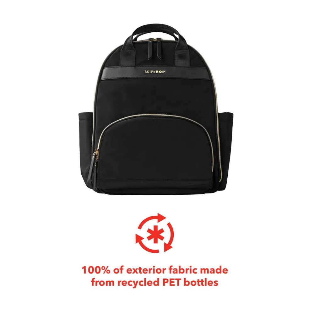 Skip Hop Envi Luxe Diaper Backpack - Black