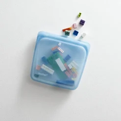 Stasher Reusable Silicone Sandwich Bag, Rainbow Blue (828 ml)