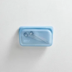 Stasher Reusable Silicone Snack Bag, Rainbow Blue (355 ml)