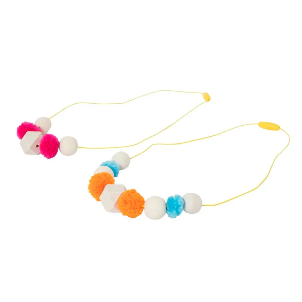 Tiger Tribe Jewellery Design Pom Pom & Beads