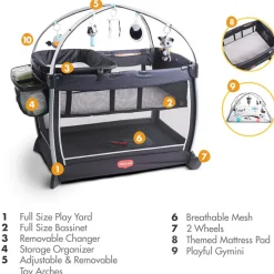 Tiny Love Deluxe 6-in-1 Here I Grow Activity Play Yard