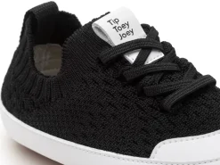 Tip Toey Joey Easy - Black Knit/ White