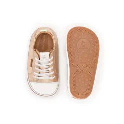Tip Toey Joey Toddler Sneakers Funky - Metallic Salmon/White