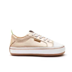 Tip Toey Joey Toddler Sneakers Funky - Metallic Salmon/White